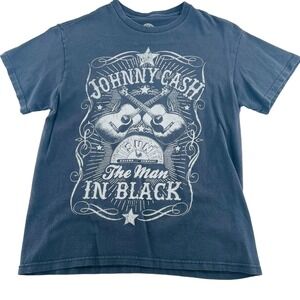 Johnny Cash The Man in Black Country Music Concert T-Shirt Women's size Medium